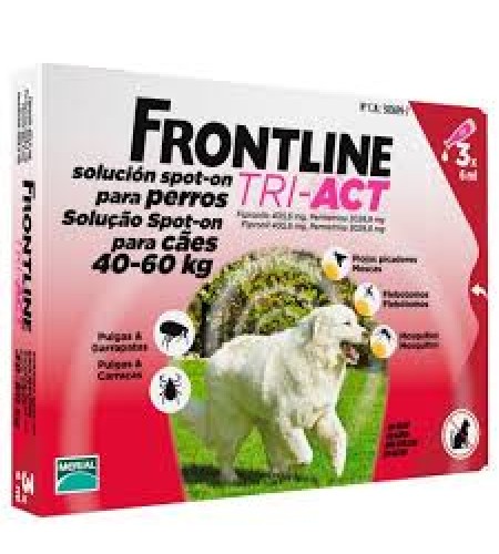 FRONTLINE TRI-ACT XL 40-60KG (3 PIPETAS)